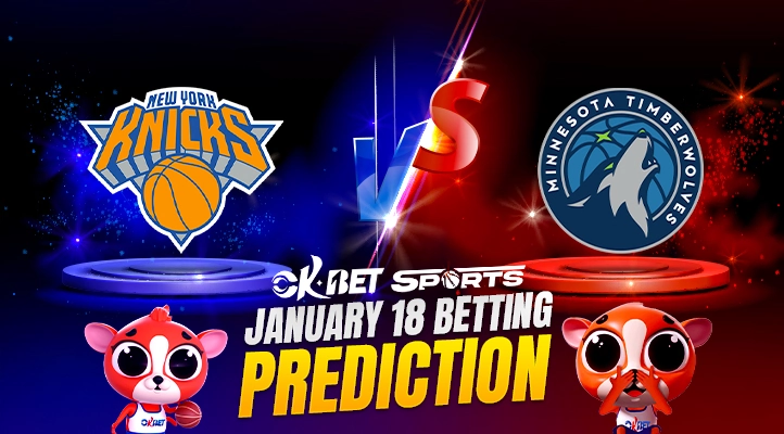 a 2 logo of nba team knicks vs timberwolves